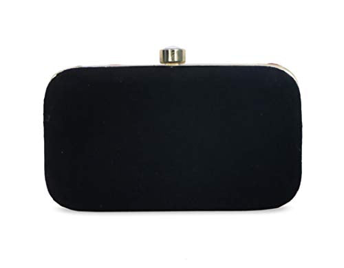 DUCHESS Women's & Girls Black Multi Box Clutches