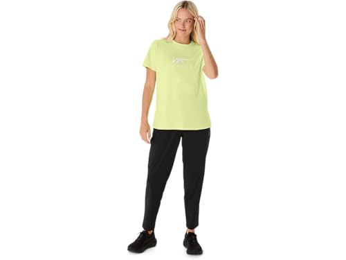 ASICS Womens Huddle Yellow Training CORE Stripe Graphic TEE - XS (2032D151.751)