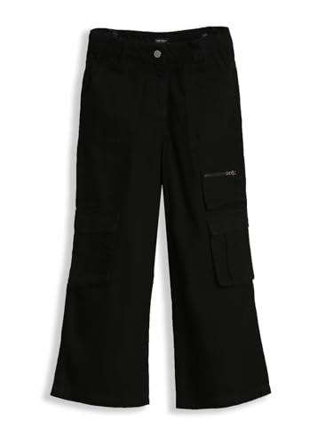 Allen Solly Girl's Regular Jeans (AGDNECRFQ08273_Black