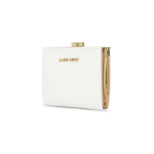 Lavie Zipper Frame PU Women's Casual Wear Wallet (White, Small)