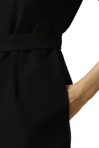 Allen Solly Women's Polyester Blend Modern Above The Knee Dress (AHDRWRGPG34164_Black