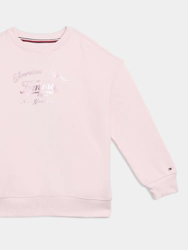 Girls Relaxed Fit Cotton Crew Neck Sweatshirt