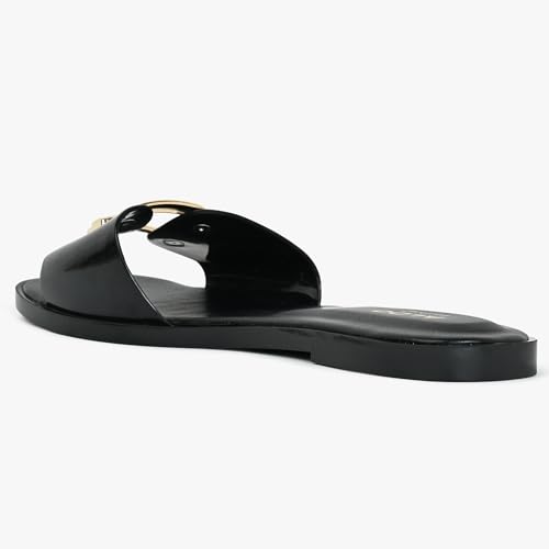Aldo JELLYICIOUS001 Black Jelly Flat Sandals