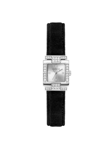 GUESS Bejeweled Women 21 mm Silver Dial Analog Watch GW0923L1