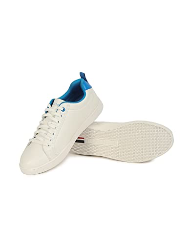 U.S. Polo Assn. Mens Salvador 3.0 BLU White Sneaker - 7 UK (2FD22008W01)