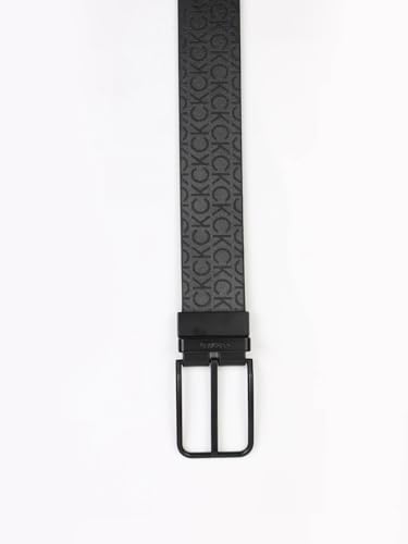 Calvin Klein Logo Patterend Black Classic Belt