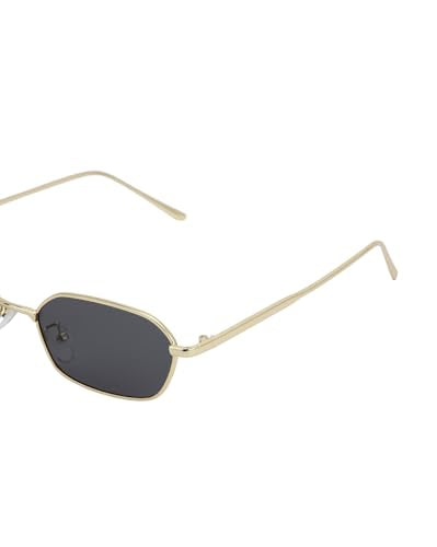Carlton London Gold Toned with UV Protected Lens Rectangle Sunglass for unisex