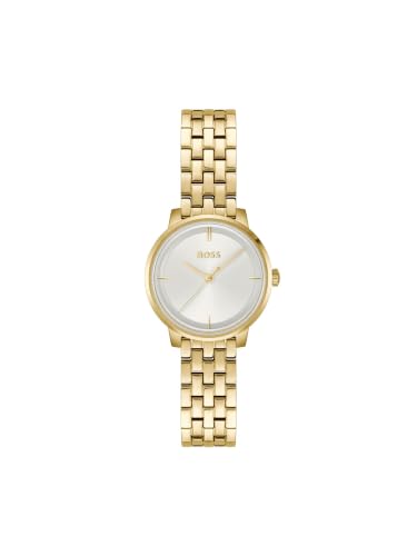 Boss Lucia Qtz Basic Slim Silver White Round Dial Women's Watch- 1502835