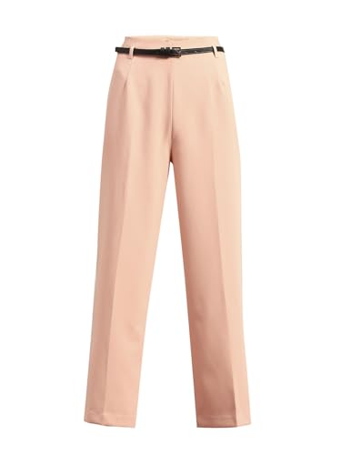 VERO MODA Womens Straight Fit Pants Dusty Pink