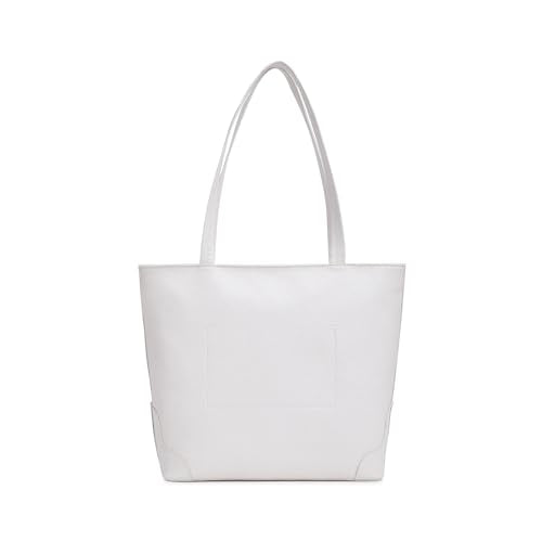 Fastrack Stylish Textured Tote Bag for Women | Trendy Casual Bag for Ladies, Women, Girls | Everyday College Bag Made of High-Quality Faux Leather (White)