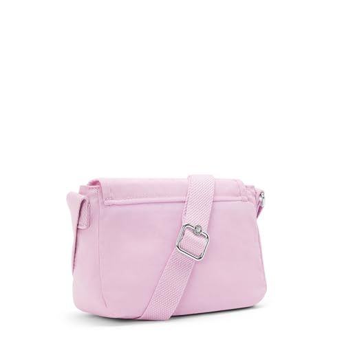 Kipling Women's Sabian Mini Crossbody, Lightweight Everyday Purse, Shoulder Bag, Blooming Pink, 14.25''L x 14.25''H x 4''D