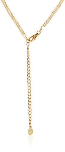 Estele 24 Kt Gold Plated Austrian Diamond Necklace Set for Women