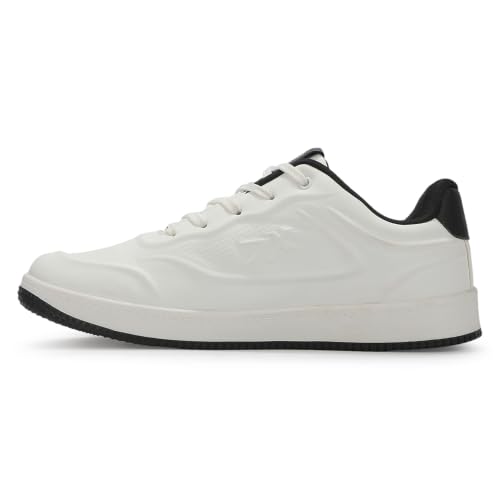 Liberty LEAP7X MILKSTO-1E White Sporty Casual Lacing Sneakers for Men - 41