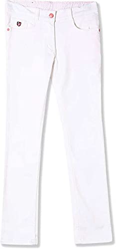 U.S. Polo Assn. Girl's Regular Jeans (UTJN5026_White_M)