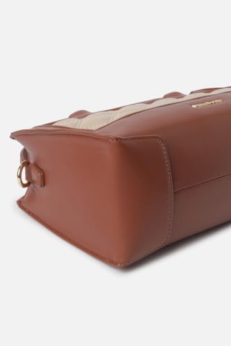 Women Brown Patterned Casual Sling Bag