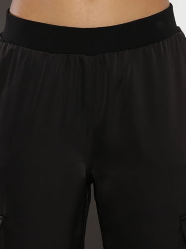 Calvin Klein Jeans Regular Fit Checks Mid Rise Trouser Black