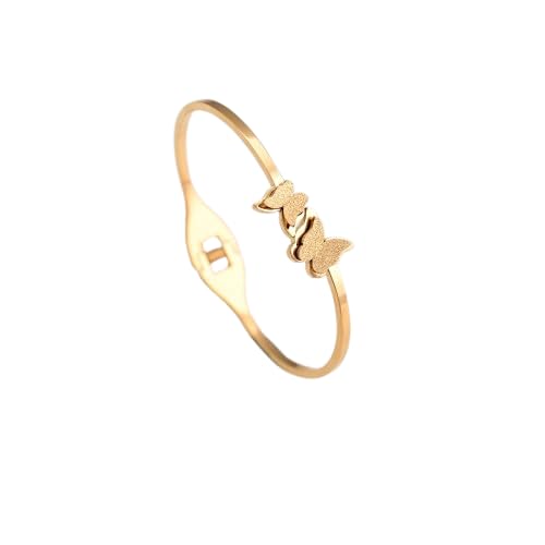PALMONAS Butterfly Charm Cuff Bracelet for Women - Gift for Girls & Women | Waterproof & Anti-Tarnish Bracelet