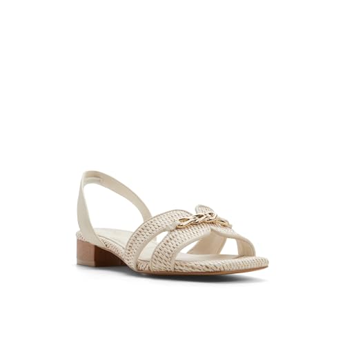 Aldo BLAIKE Off White Ladies Block Heel Sandals