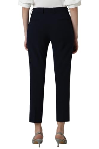 Van Heusen Women's Slim Casual Pants (VWTFFTRF251424_Navy