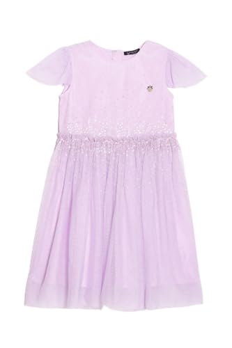 Allen Solly Girls Lilac Printed Regular Fit Party Dress