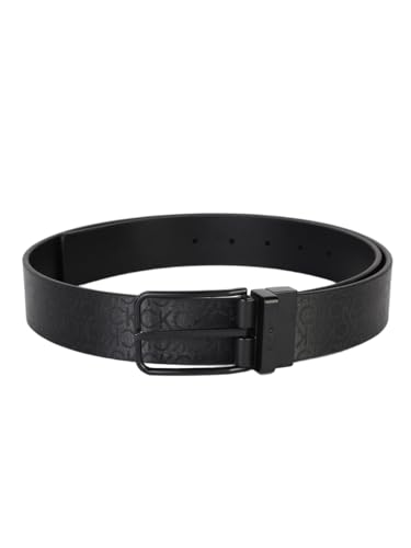 Calvin Klein Logo Patterend Black Classic Belt