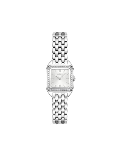 Boss Mae Petite Qtz Basic Mini Silver White Rectangle Dial Women's Watch- 1502882