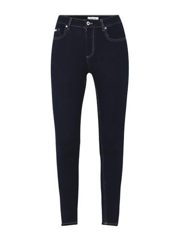 ONLY Women's Solid Skinny Fit High-Rise Dark Blue Jeans