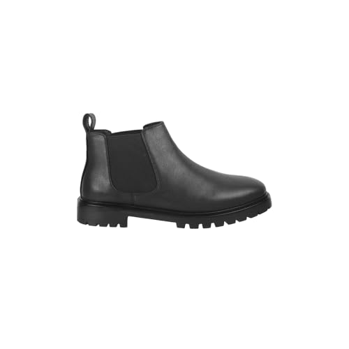 Metro Women Black Faux Leather Slip-on Chelsea Boots UK/4 EU/37 (31-651)