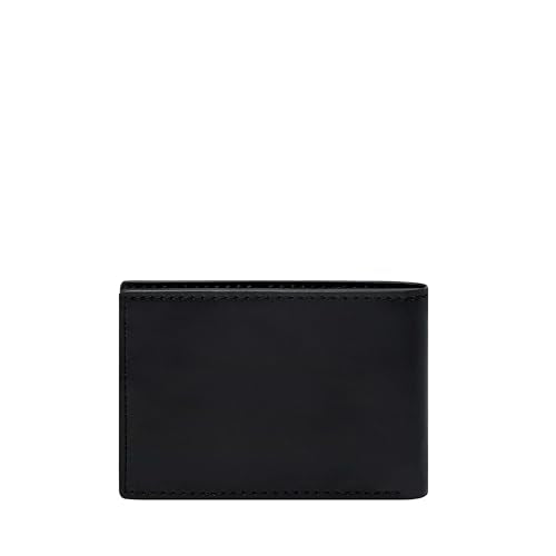 Fossil Mens Leather Derrick Black Wallet ML4702001