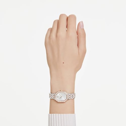 Swarovski Dextera Octagon Collection Watches, Stainless Steel and Pvd Rose Gold/Silver, One Size, Dextera Octagon Watch