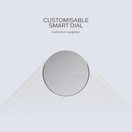 CMF BY NOTHING Buds Pro 2 with 50 dB ANC| Hi-Res + LDAC| Smart Dial| Spatial Audio|Dual Drivers Bluetooth Headset (Light Grey, in the Ear)