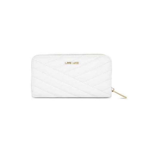 Lavie Zipper Cross PU Women's Casual Wear Wallet (White, Large)