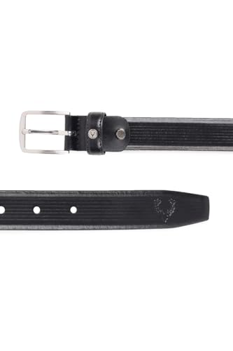 Allen Solly Men Black Textured Casual Belt