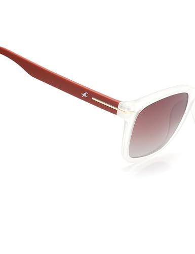 Fastrack Brown Square Plastic 100% UV Protected Sunglasses for Men and Women(P498BR2PV)