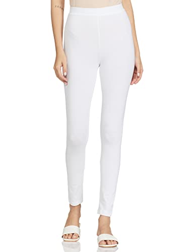 MAX Women's Regular Leggings (NOOSTULIP_White1_XL)