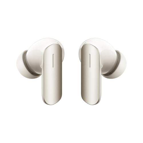 realme Buds Air 7,12.4mm Dynamic Bass Drivers,52Hrs Playtime,52dB Hybrid ANC,6 Mic ENC,45ms Low Latency,360° Spatial Audio,Hi-Res LHDC,IP55 Dust & Water Resistant,True Wireless TWS BT v5.4(Ivory Gold)