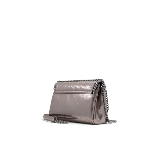 ALDO Womens Kayleyyx Cross Body (pack of 1), Pewter, 7.6'' L x 2.7'' W x 8.6'' H (19.5cm x 7cm x 22cm), Kayleyyx Cross Body