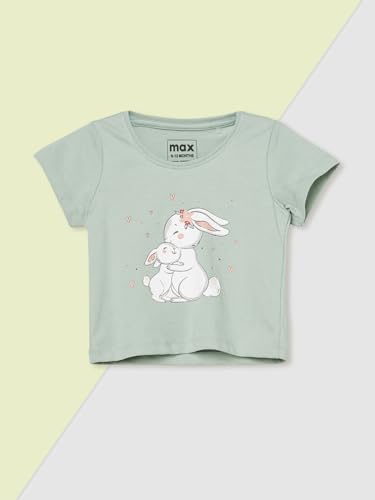 Max Girls Printed T-Shirts - Pack of 3(Multicolour_18-24 M)