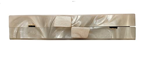 DUCHESS Women Multi Resin Marble Clutch, 19 x 11cm