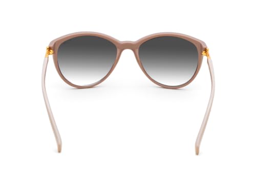 IRUS Women Oval sunglasses | 100% UV protection | Medium Size | Grey Gradient Polycarbonate lens