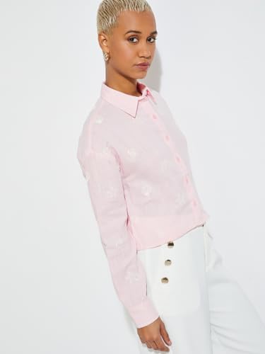 Max URB_N Women Printed Shirt (Pink_XS)