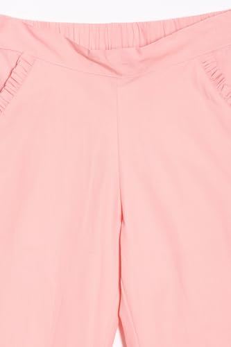 Allen Solly Girl's Regular Casual Pants (AGTFELWF380570_Peach