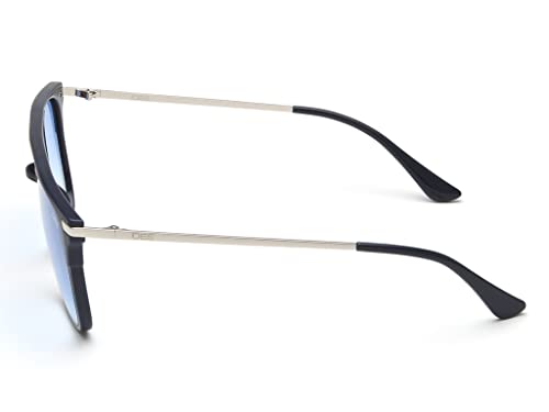 IDEE 100% UV protected sunglasses for Men | Size- Medium | Shape- Square | Model- IDS2686C3SG (Matt Blue-Shiny Blue-Shiny Silver)