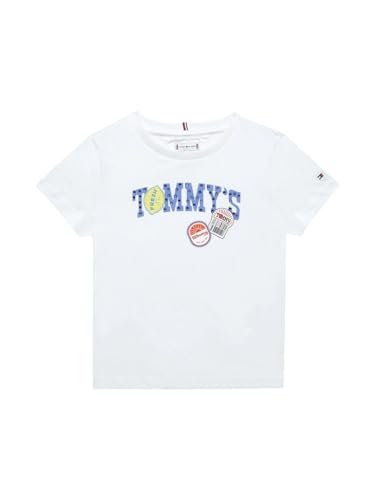 Girls Graphic Regular Fit Cotton T-Shirt White
