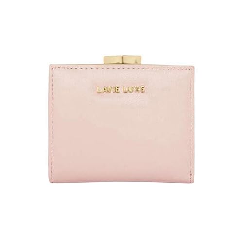 Lavie Zipper Frame PU Women's Casual Wear Wallet (Pink, Small)