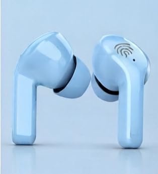 Wireless Earbuds Bluetooth 5.3 TWS Earphones with LED Digital Display Transparent Charging Case Touch Control in-Ear Headphones with Noise Reduction IP4 Water Resistant for iOS & Android