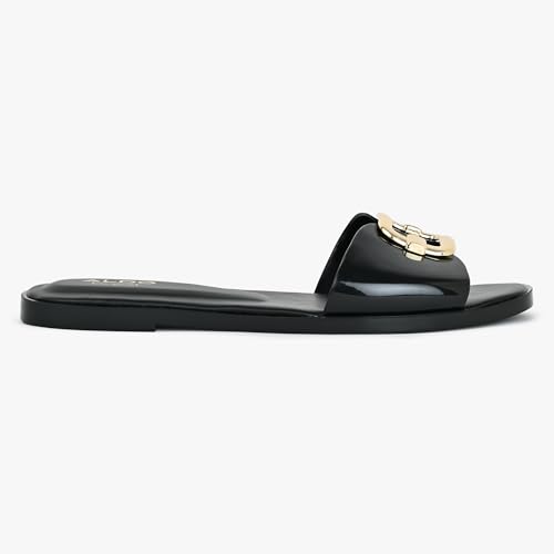 Aldo JELLYICIOUS001 Black Jelly Flat Sandals