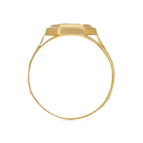 Malabar Gold and Diamonds Gold Ring for Men| Ring for Birthday, Wedding, Anniversary & Valentine's Day Gift FRNOB40322_Y_20