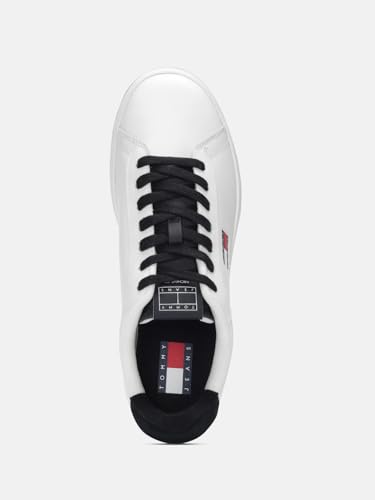 Solid White Leather Sneakers