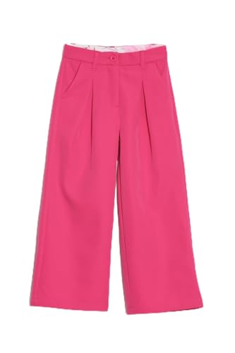 Allen Solly Girls Pink Textured Regular Fit Trousers